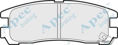 APEC BRAKING pad668 -  Комплект тормозных колодок, дисковый тормоз